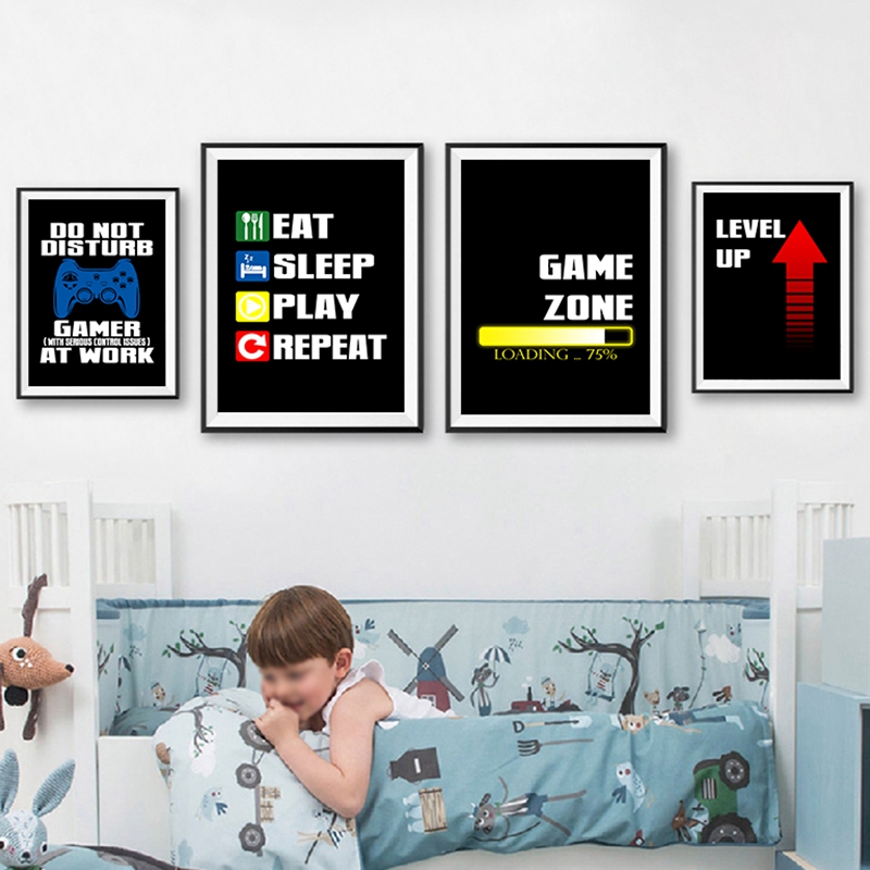 Gaming Console Picture - Gaming Quotes Art Schilderen xbox PS4