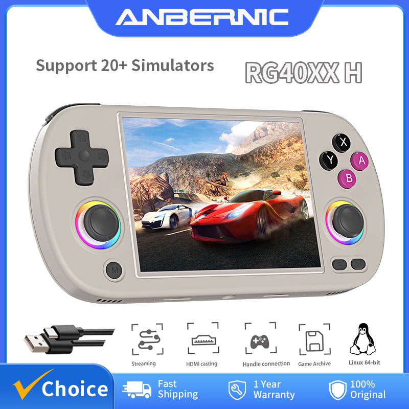 Gaming Console Gta - ANBERNIC RG40XX H Handheld gameconsole Linux