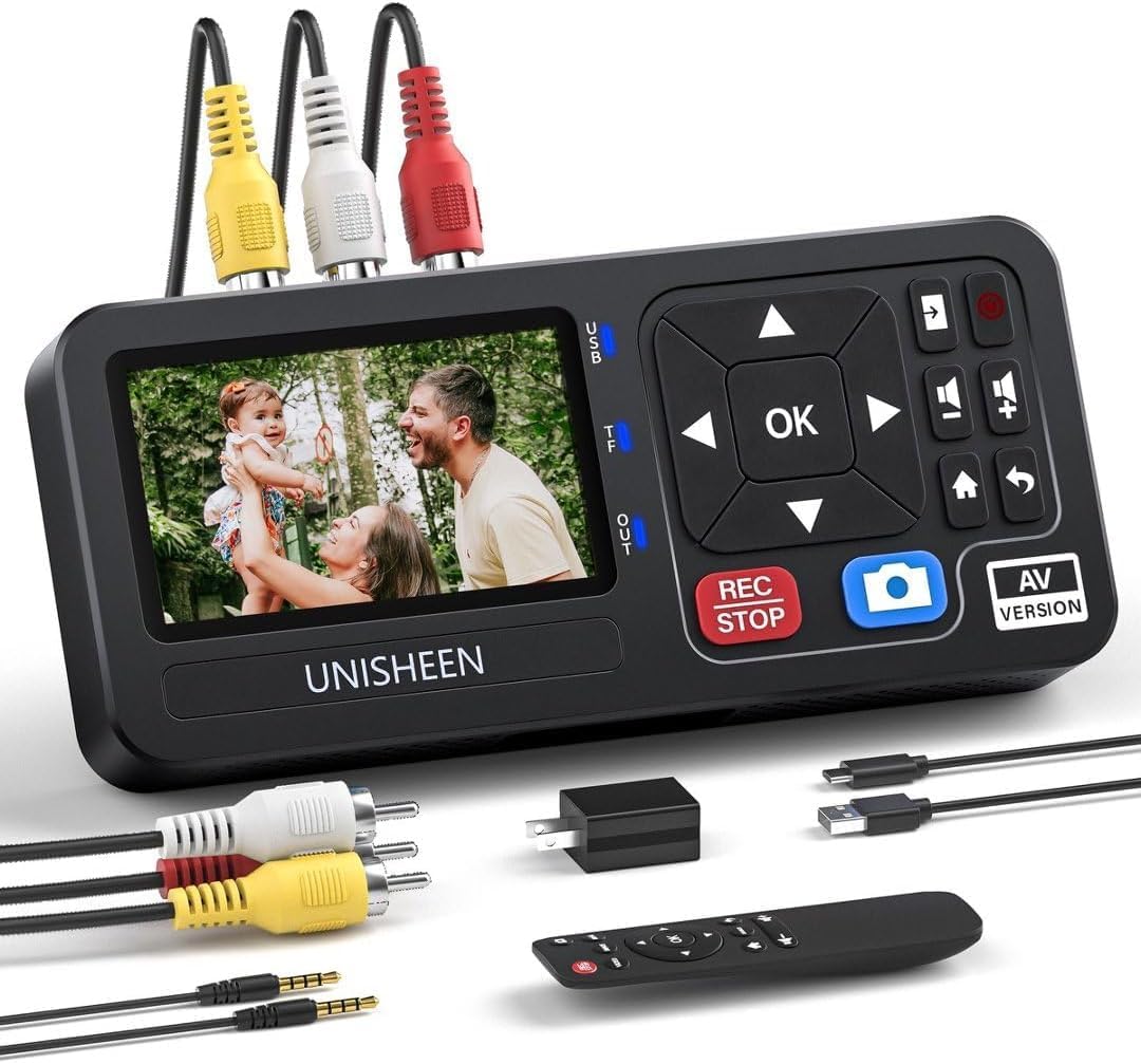 Gaming Console Mini - VHS naar digitale converter met afstandsbediening,