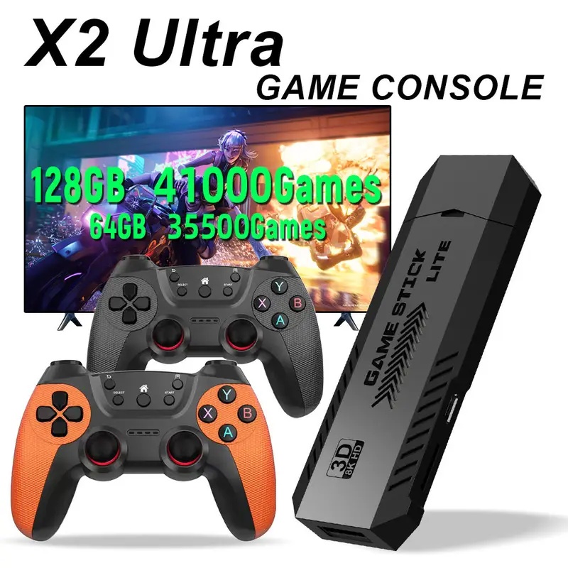 Gaming Console Mini - X2 Ultra Pro Retro Game Stick
