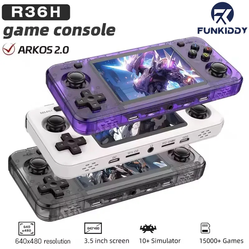 Gaming Console Gta - FUNKIDDY Nieuwe R36H Retro Handheld Game
