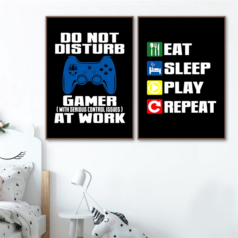 Gaming Quotes Art Schilderen x - Gaming Console Picture recensie en prijs