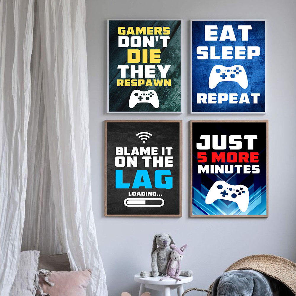 Gaming Quotes Art Schilderen C - Gaming Console Picture recensie en prijs