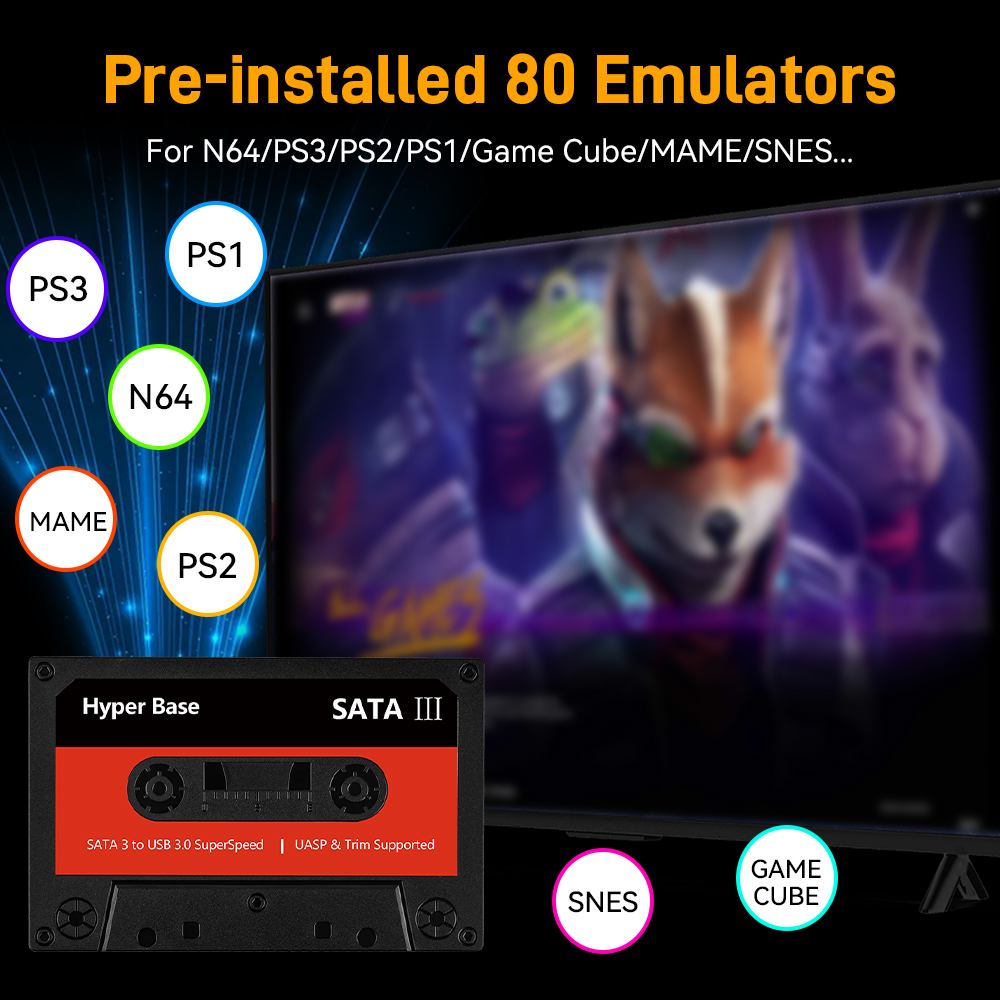 Batocera 500G/2T Emulator Game - Gaming Console Driving recensie en prijs