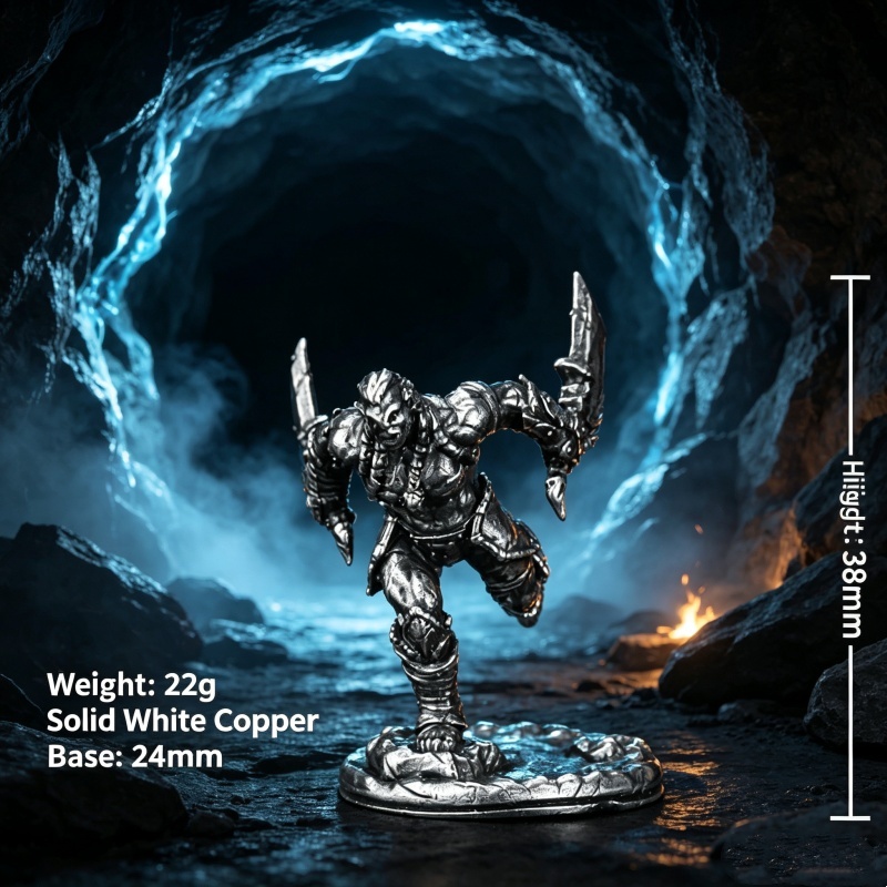 Orc Warrior miniatuur metalen  - Gaming Console Mini recensie en prijs
