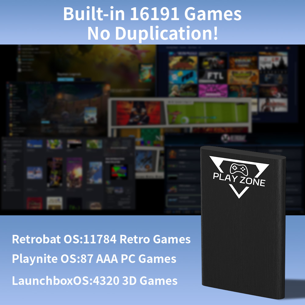 Play Zone 1TB draagbare gaming - Gaming Console Game Zone recensie en prijs